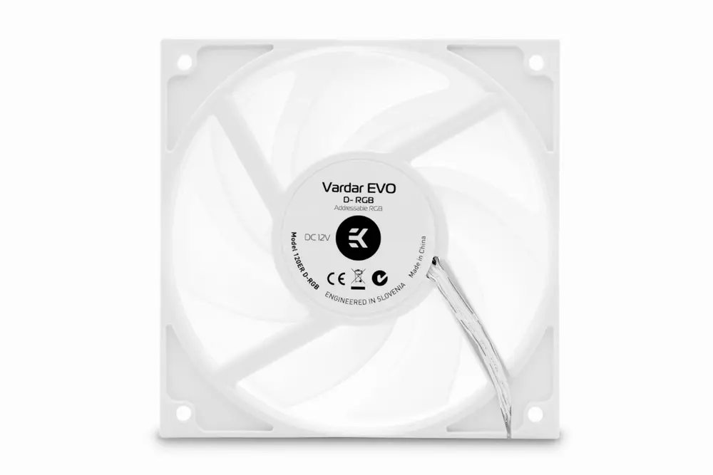 Вентилатор EK-Vardar EVO 120ER D-RGB (500-2200 RPM) - White