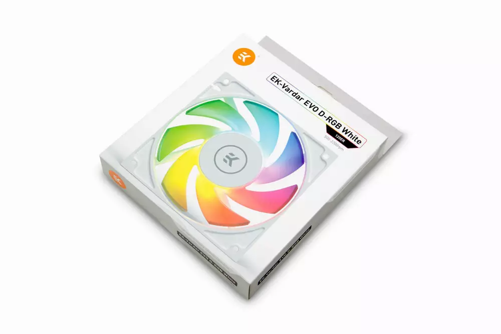 Вентилатор EK-Vardar EVO 120ER D-RGB (500-2200 RPM) - White