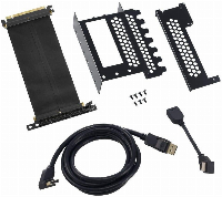 CableMod универсален брекет и кабел за вертикален монтаж за видео карта PCIe x16, 1x DisplayPort, 1x HDMI кабел