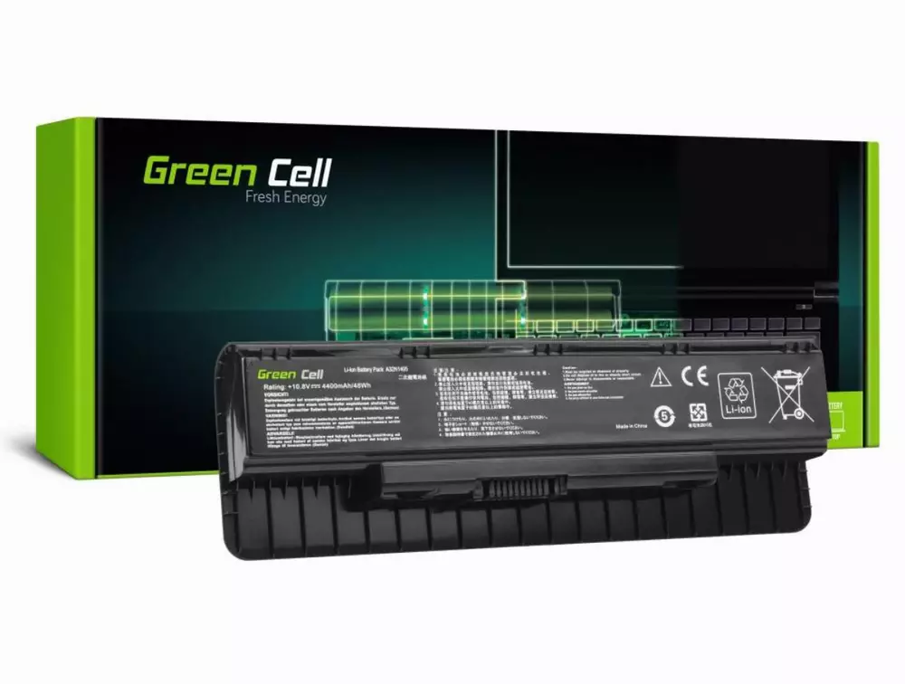 Батерия  за лаптоп  Asus A32N1405 G551 G551J G551JM G551JW G771 G771J G771JM G771JW N551 N551J N551JM N551JW N551JX  10.8V, 4400mAh GREEN CELL