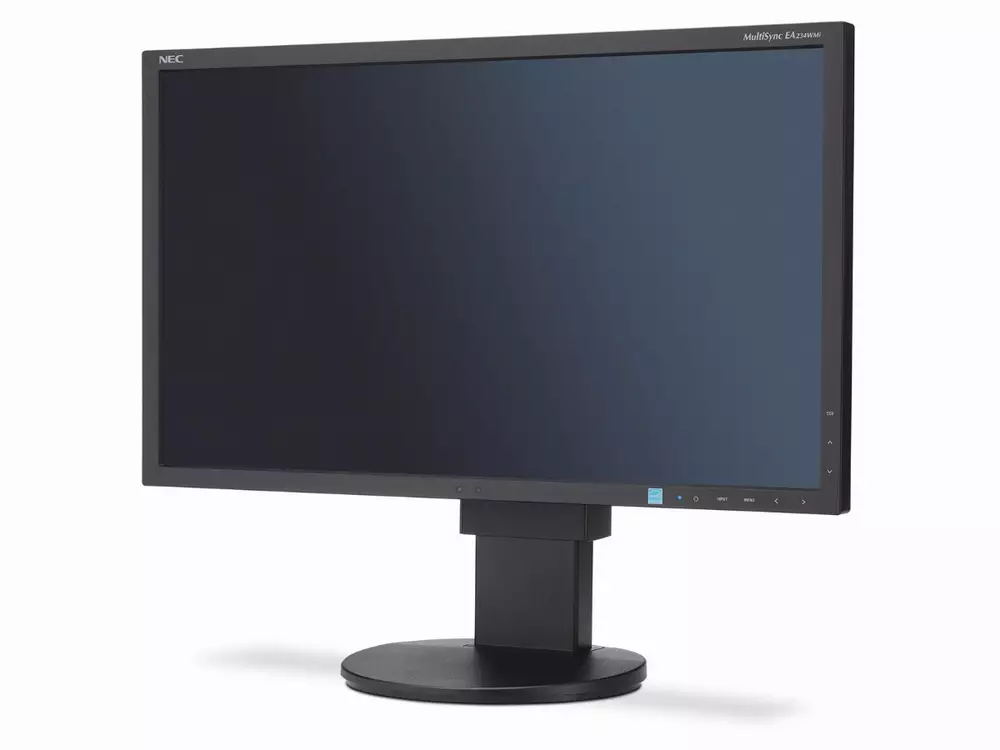 Монитор NEC MultiSync 23" EA234WMi, IPS, Full HD 1920х1080, DisplayPort, HDMI, DVI-D, D-sub, Черен