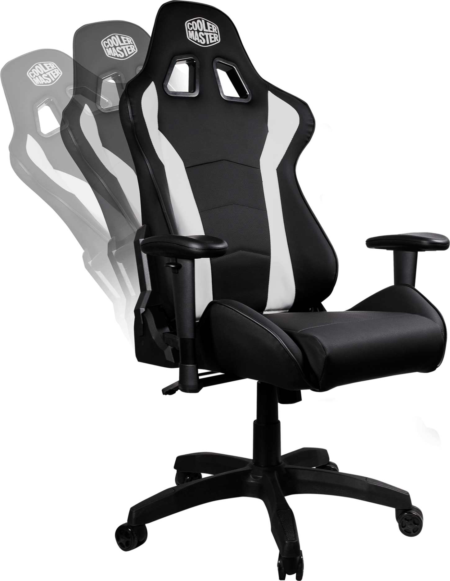 Геймърски стол Cooler Master Caliber R1 Gaming Chair White and Black