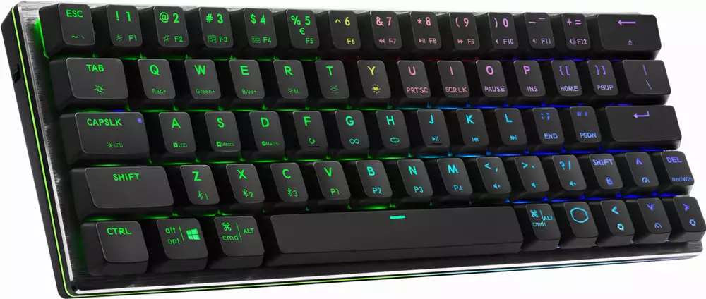 Геймърска Механична Клавиатура Cooler Master SK622 Space Gray 60% RGB Red Switches Low Profile