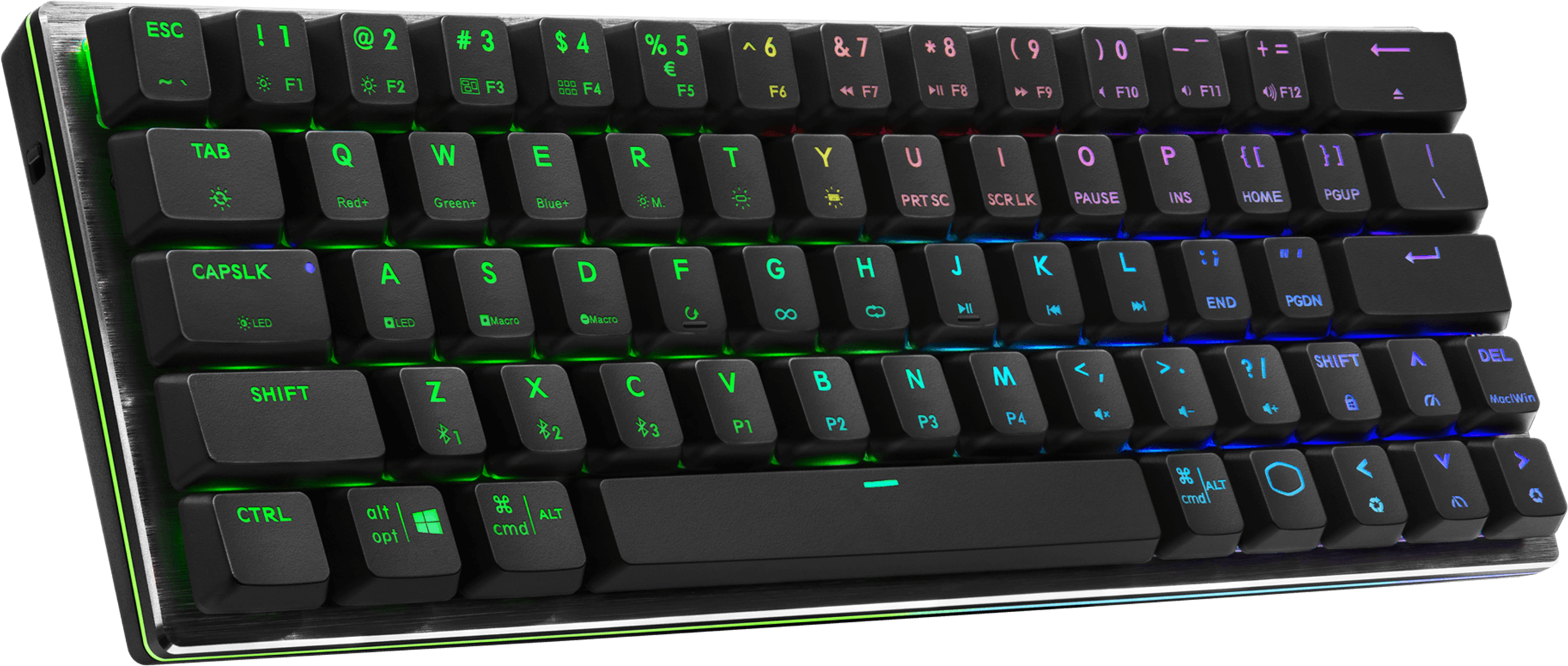Геймърска Механична Клавиатура Cooler Master SK622 Space Gray 60% RGB Red Switches Low Profile