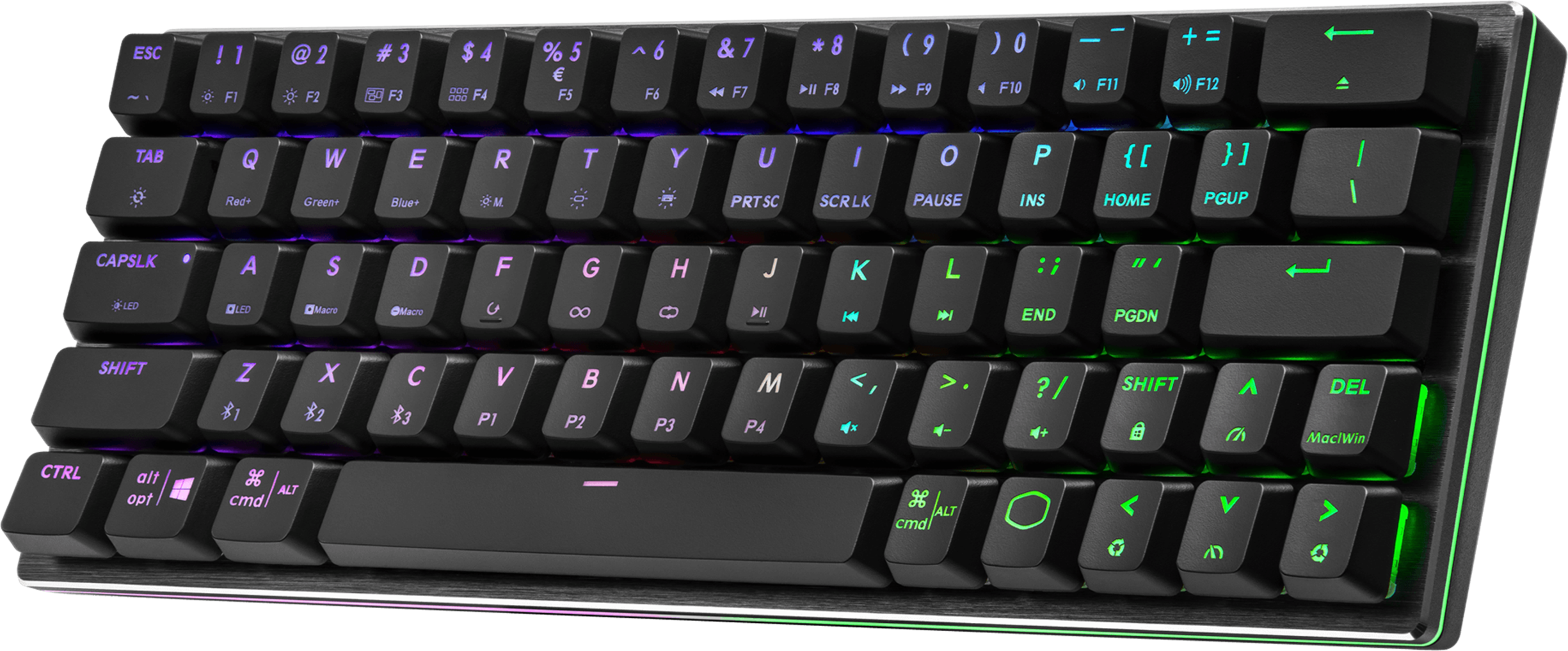 Геймърска Механична Клавиатура Cooler Master SK622 Space Gray 60% RGB Red Switches Low Profile