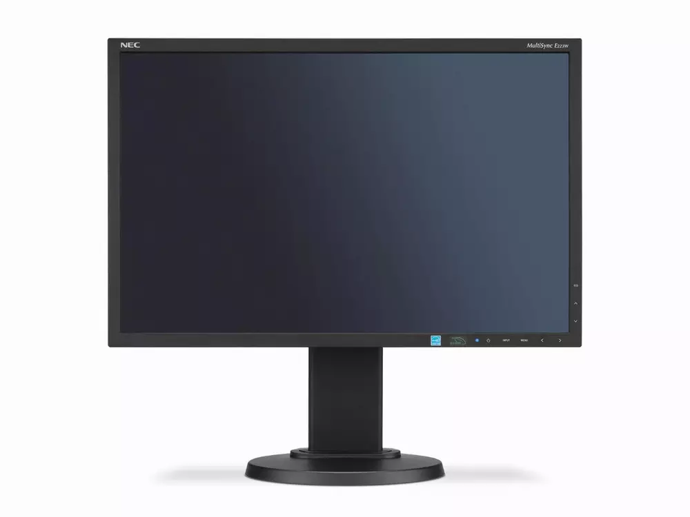 Монитор NEC MultiSync 22" E223W LCD, TN, 1680x1050, VGA, DVI, DisplayPort, Черен