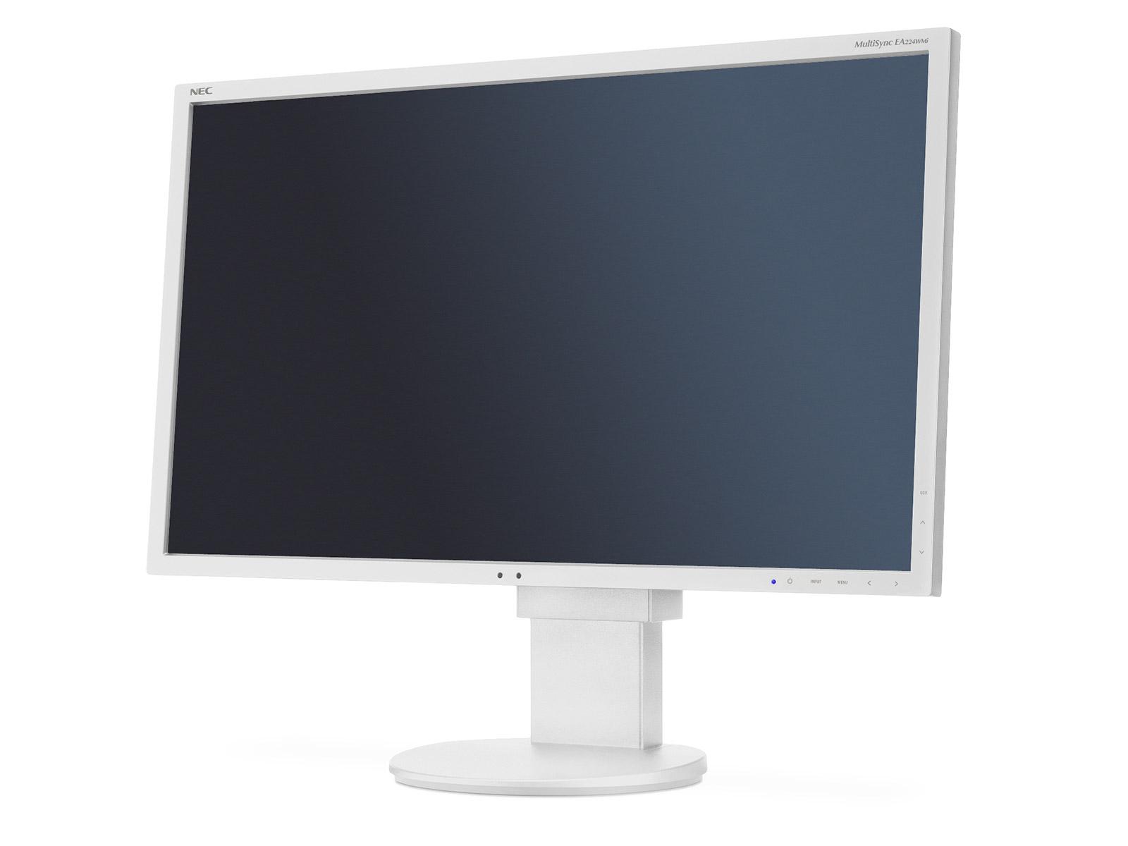 Монитор NEC MultiSync 22" EA224WMi LCD, IPS, FHD 1920x1080, VGA, DVI, DisplayPort, HDMI, Speakers, Бял