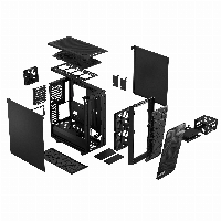 Кутия Fractal Design Meshify 2 Compact Solid Black
