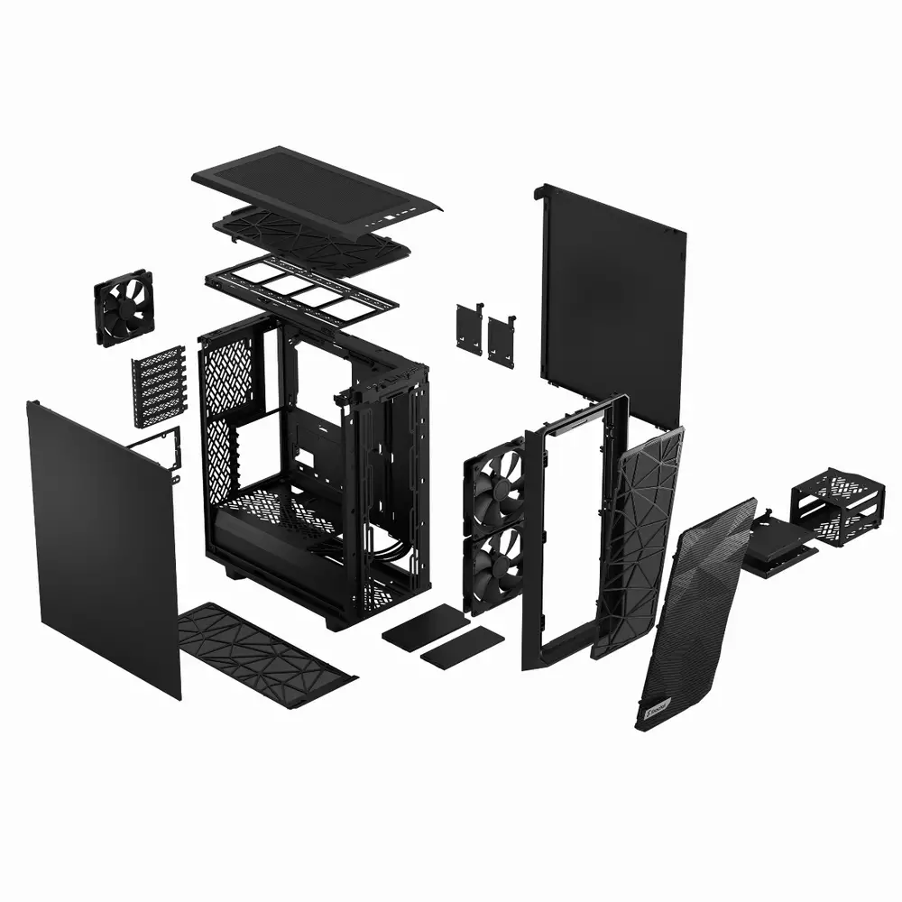 Кутия Fractal Design Meshify 2 Compact Solid Black