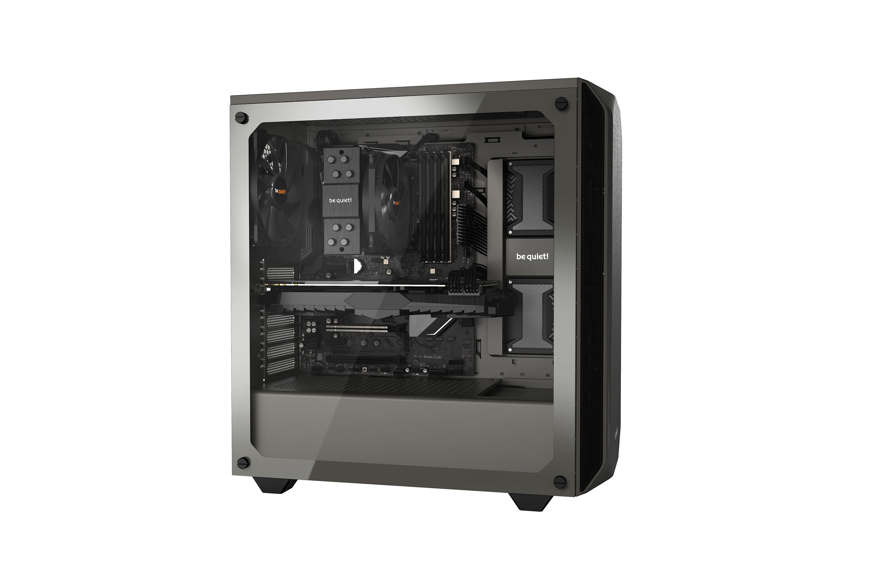Кутия be quiet! PURE BASE 500 Window Metallic Gray - BGW36