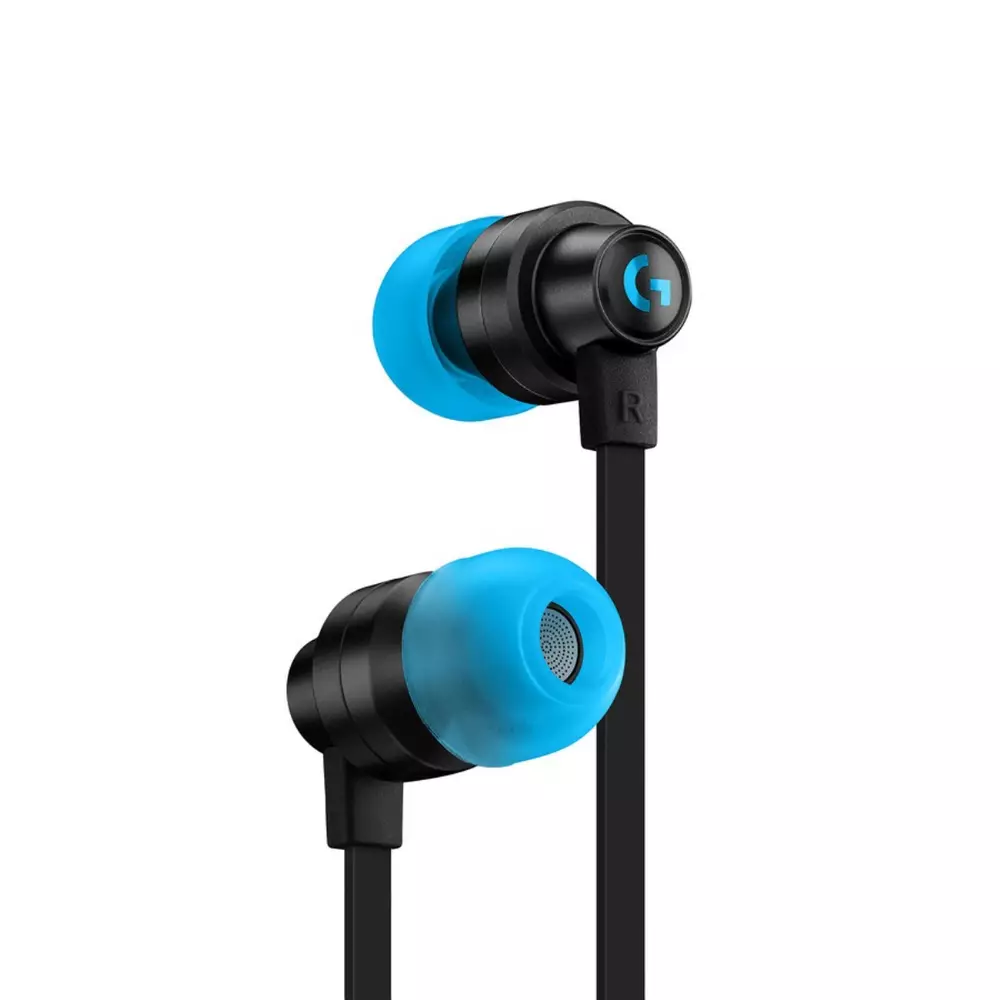 Геймърски слушалки с микрофон Logitech G333 In-ear 3.5 mm + USB-C adapter