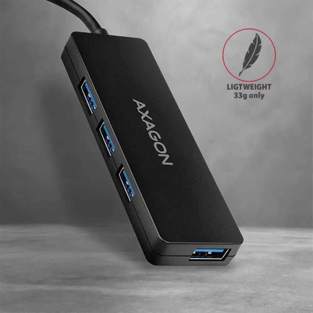USB хъб AXAGON HUE-G1A SUPERSPEED USB SLIM HUB