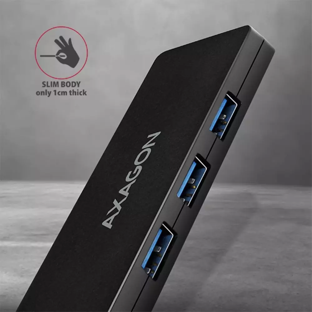 USB хъб AXAGON HUE-G1A SUPERSPEED USB SLIM HUB