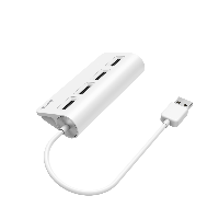 USB хъб HAMA, USB 2.0, 1:4, бял, 480Mbit/s