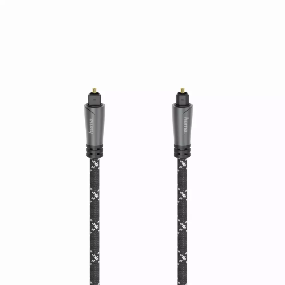Оптичен аудио кабел HAMA ODT plug (Toslink), метал, 3 м