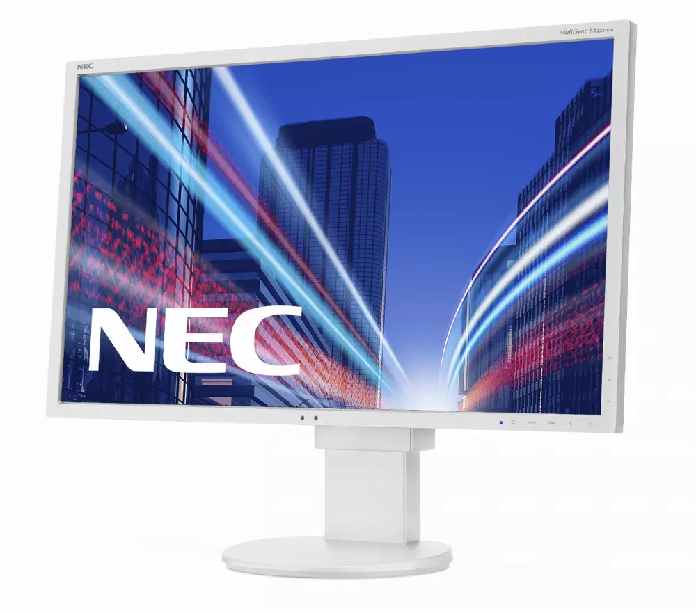 Монитор NEC MultiSync 22" EA223WM LCD, TN, 1680x1050, VGA, DVI, DisplayPort, Speakers, Черен