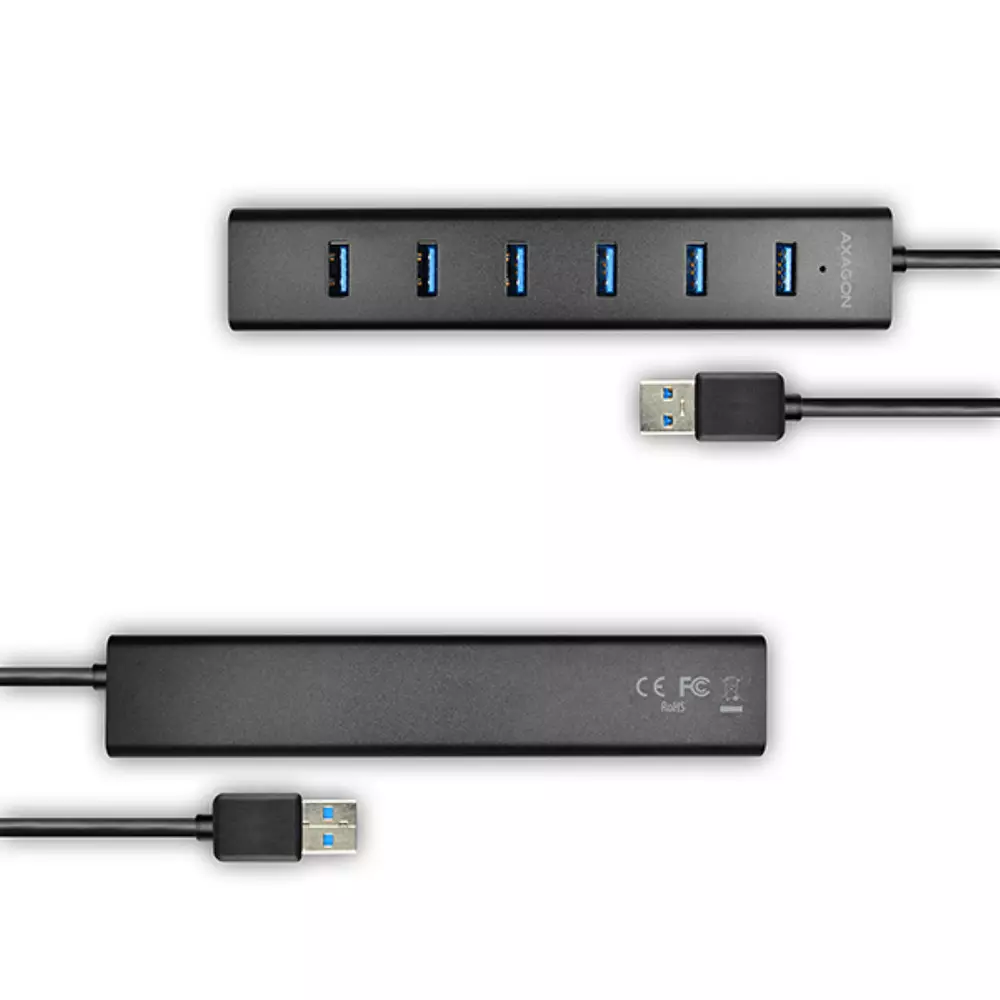 USB хъб AXAGON HUE-SA7BP USB3.0 CHARGING HUB