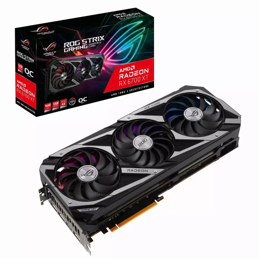 Видео карта ASUS ROG Strix Radeon RX 6700 XT OC Edition 12GB