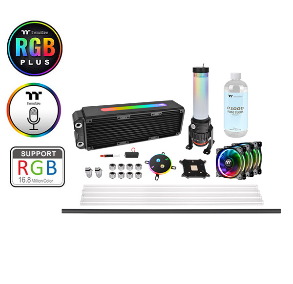 Комплект за водно охлаждане Thermaltake  Pacific M360 Plus D5 Hard Tube Water Cooling Kit