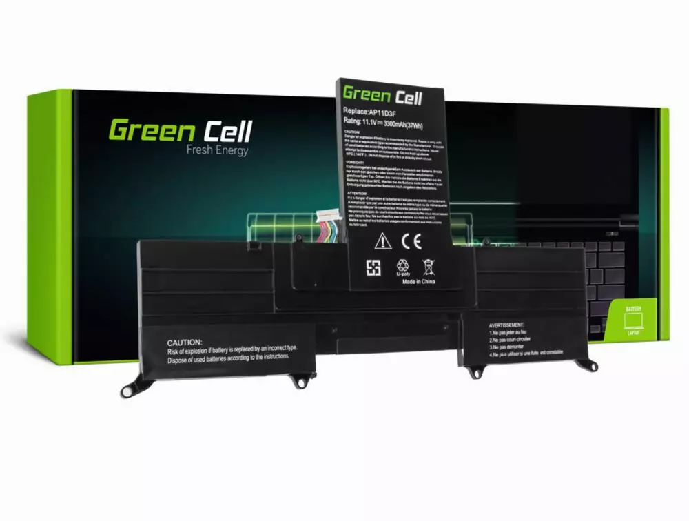 Μπαταρία για φορητό υπολογιστή ACER ASPIRE S3 AP11D3F GREENCELL LiPo 11.1V/3300mAh GREEN CELL