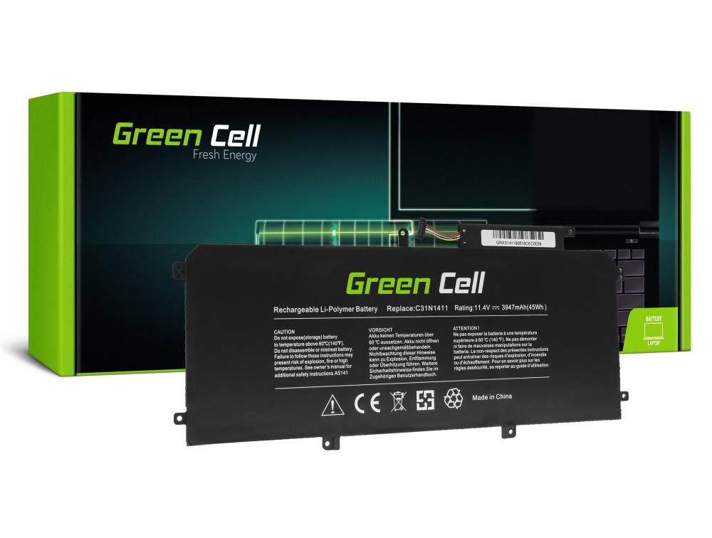 Батерия  за лаптоп C31N1411 for Asus ZenBook UX305C UX305CA UX305F UX305FA  11,4V 3947mAh   GREEN CELL