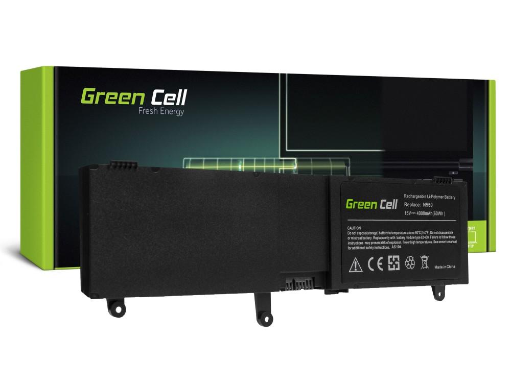 Батерия  за лаптоп Asus ROG G550 G550J N550 N550J / 15V 4000mAh  GREEN CELL