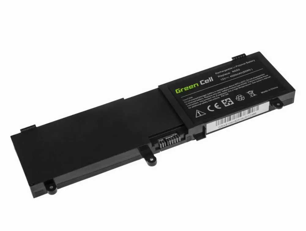 Батерия  за лаптоп Asus ROG G550 G550J N550 N550J / 15V 4000mAh  GREEN CELL