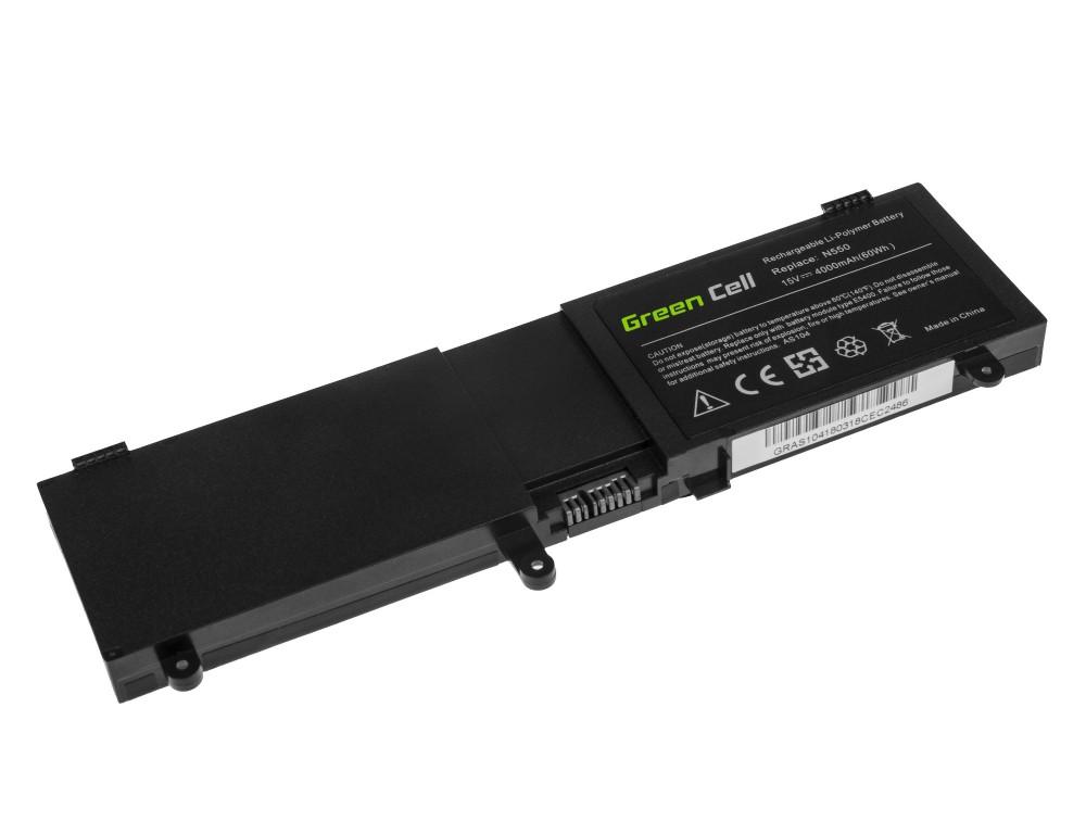 Батерия  за лаптоп Asus ROG G550 G550J N550 N550J / 15V 4000mAh  GREEN CELL