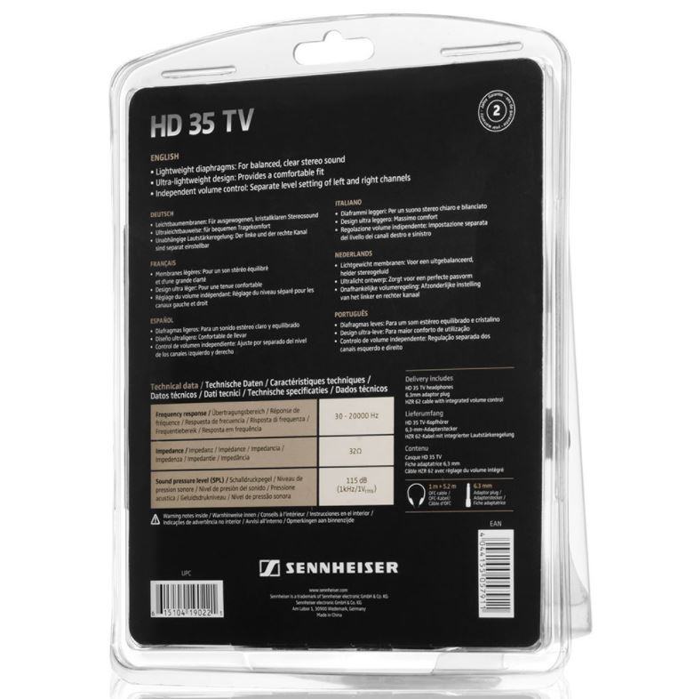 Слушалки Sennheiser HD 35 TV