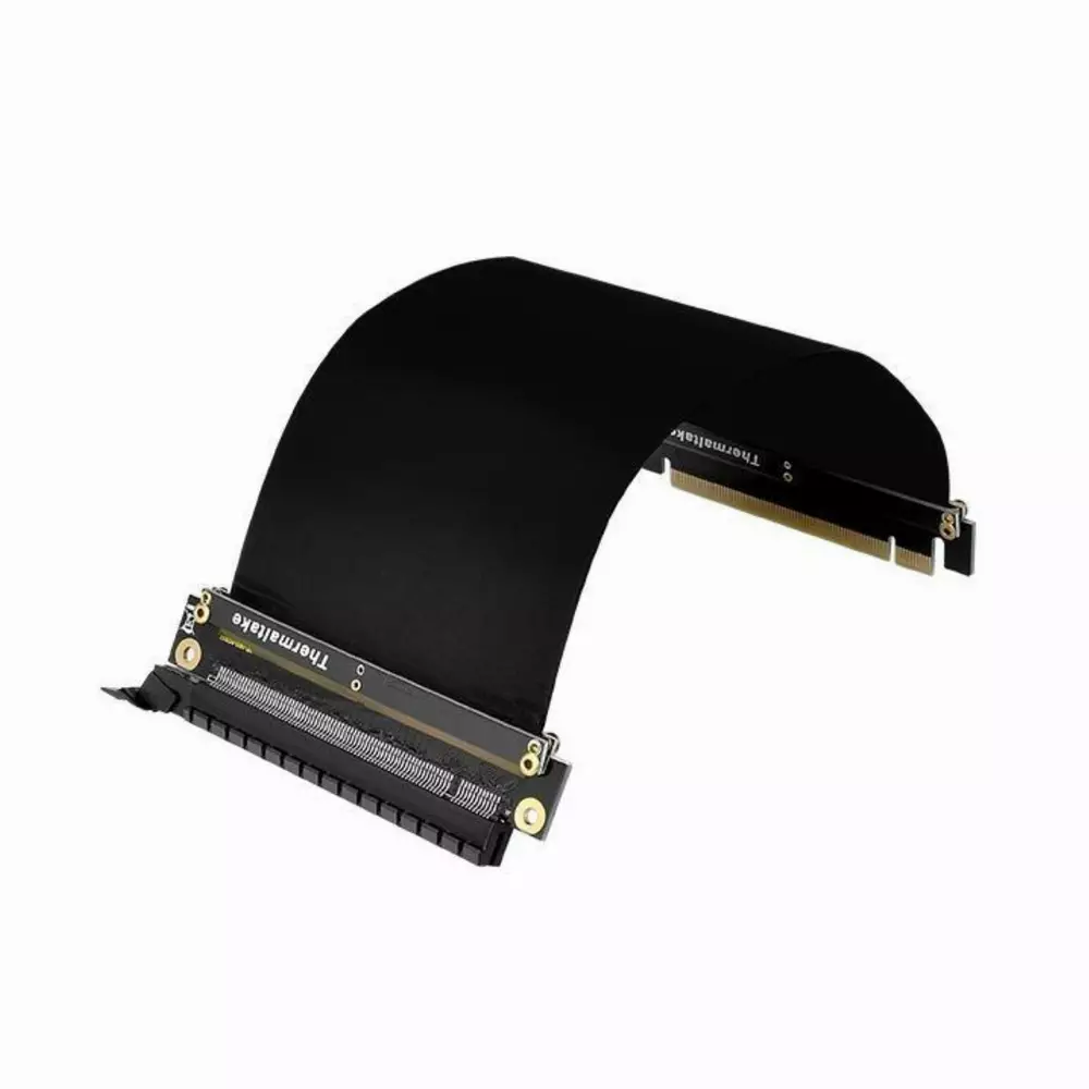 Kабел за вертикален монтаж за видео карта Thermaltake TT Gaming Universal GPU Extender Riser Cable 200mm Pci-E X16