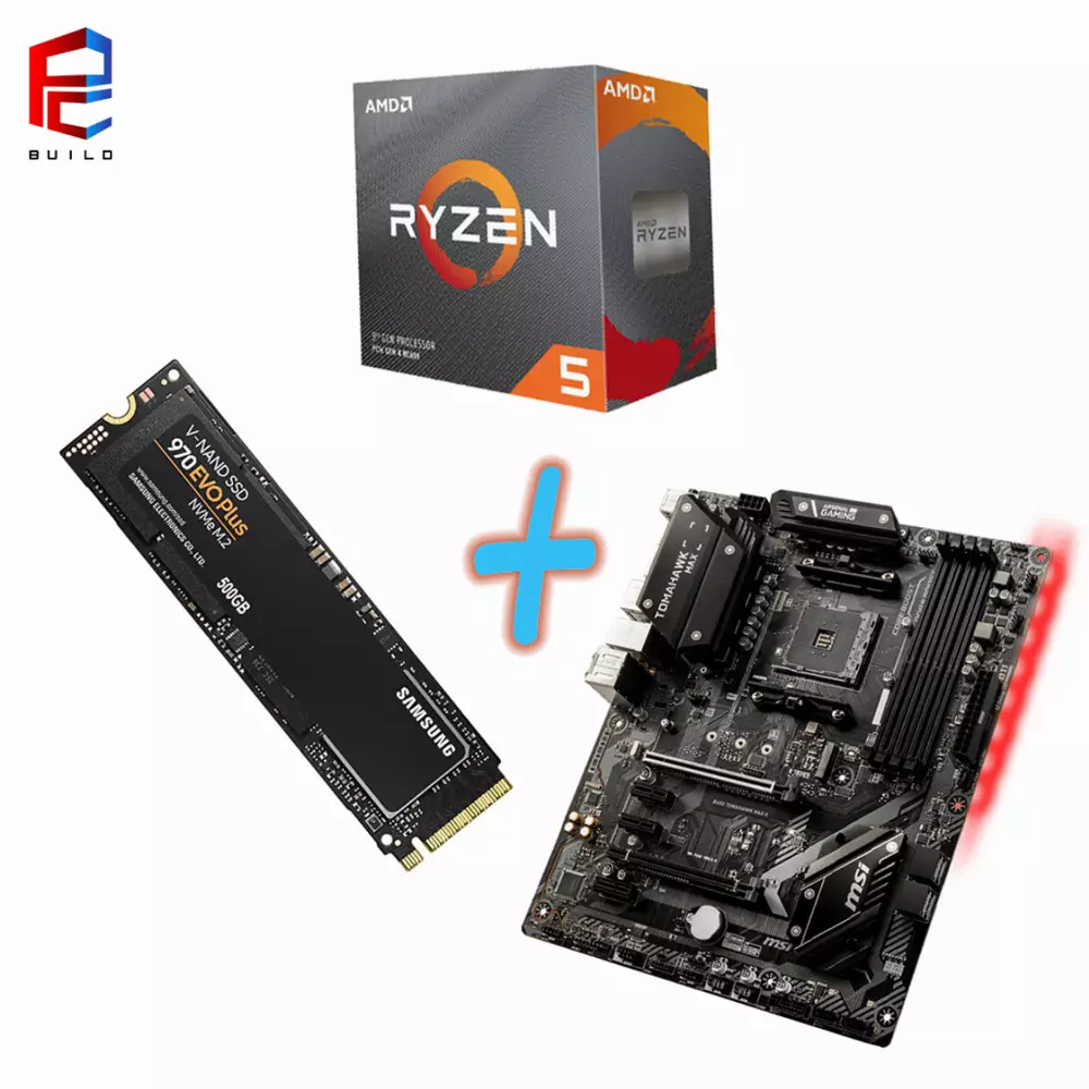 Комбо оферта (AMD Ryzen 5 3600 + MSI B450 Tomahawk II + SAMSUNG 970 EVO Plus 500GB)