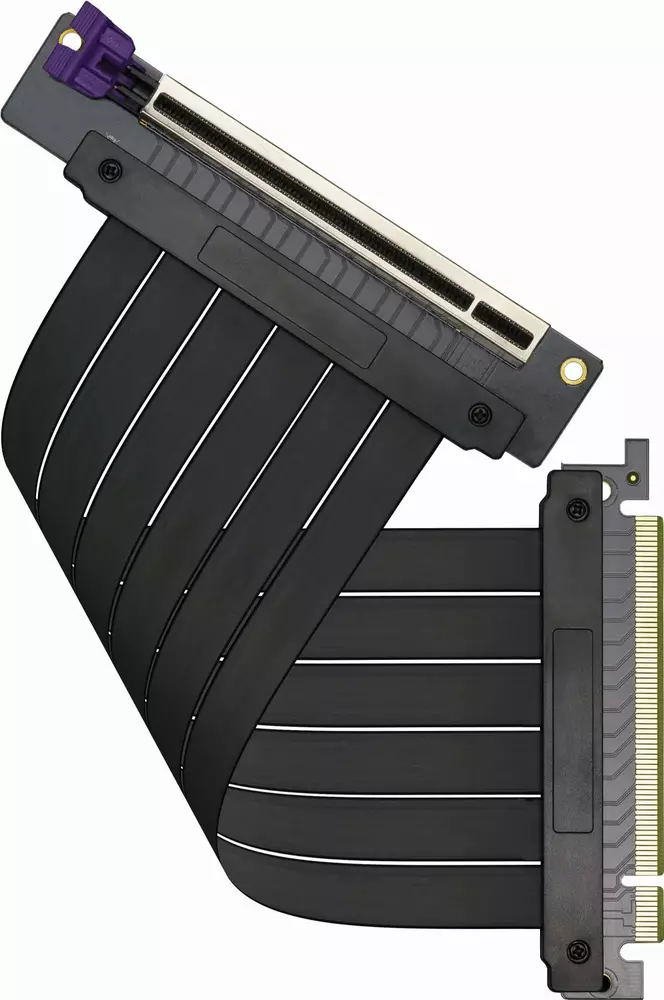 Kабел за вертикален монтаж за видео карта Cooler Master Universal GPU Extender Riser Cable 200mm PCIE 3.0 x16 ver.2