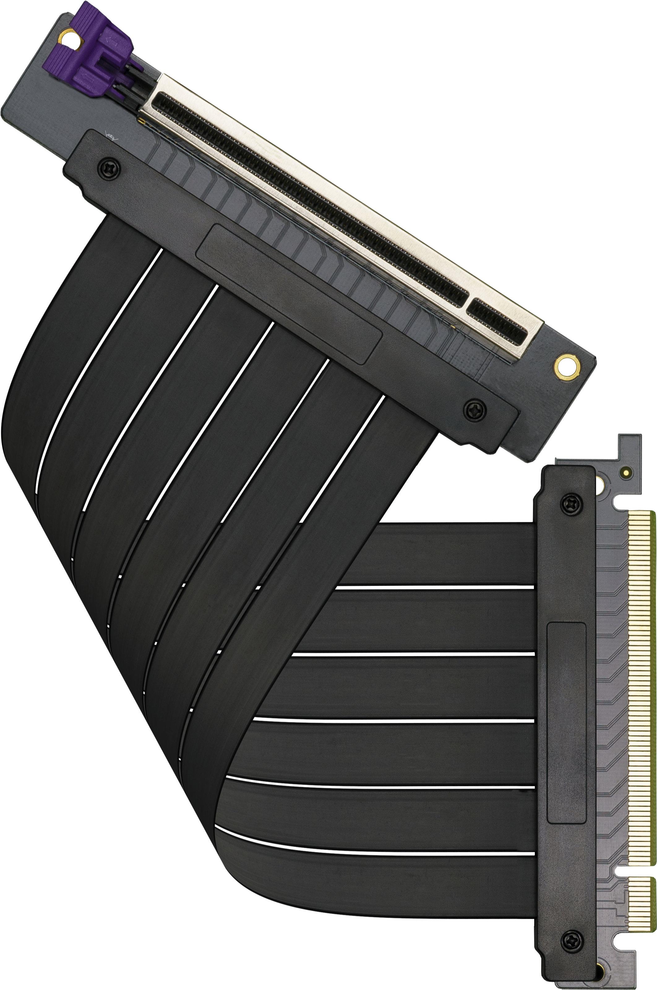 Kабел за вертикален монтаж за видео карта Cooler Master Universal GPU Extender Riser Cable 200mm PCIE 3.0 x16 ver.2