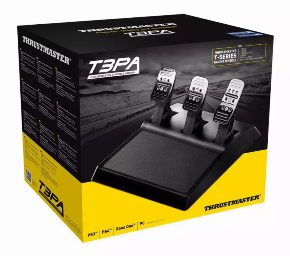 Педали за състезателна симулация THRUSTMASTER T3PA ADD-ON,  за PC / PS3 / Xbox One / PS4