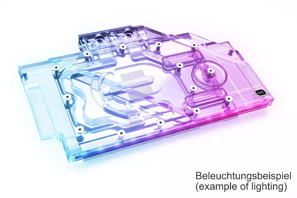 Воден блок за видео карта Alphacool Eisblock Aurora Acryl GPX-N RTX 3090/3080 TUF with backplate Water cooling