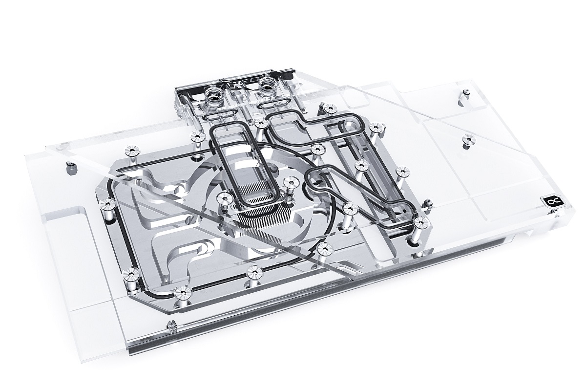 Воден блок за видео карта Alphacool Eisblock Aurora Acryl GPX-A Radeon RX 6800 / 6800 XT Strix / TUF with backplate
