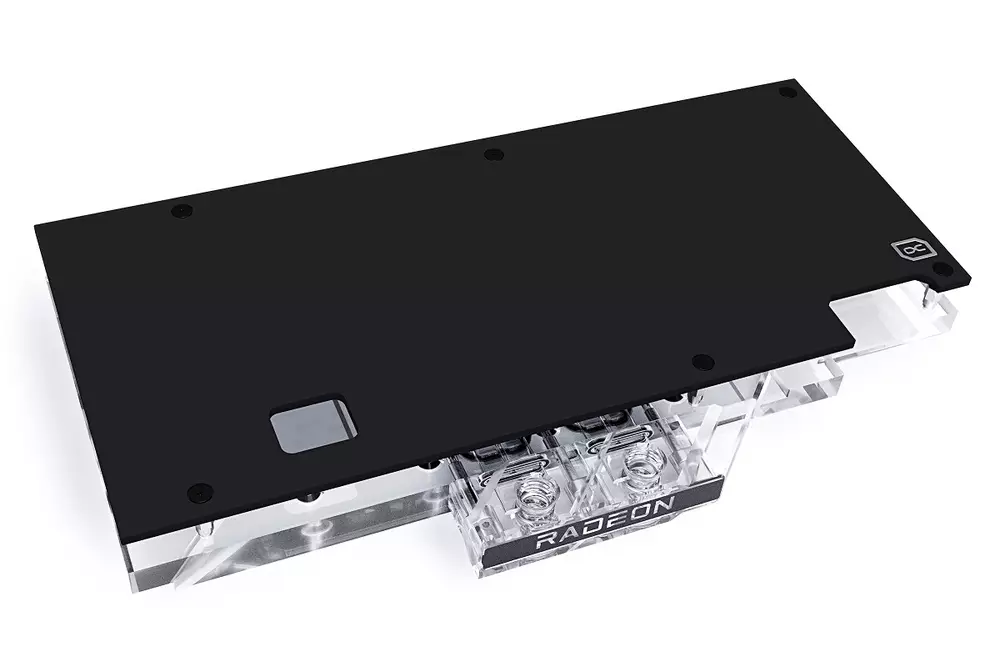 Воден блок за видео карта Alphacool Eisblock Aurora Acryl GPX-A Radeon RX 6800 / 6800 XT Strix / TUF with backplate