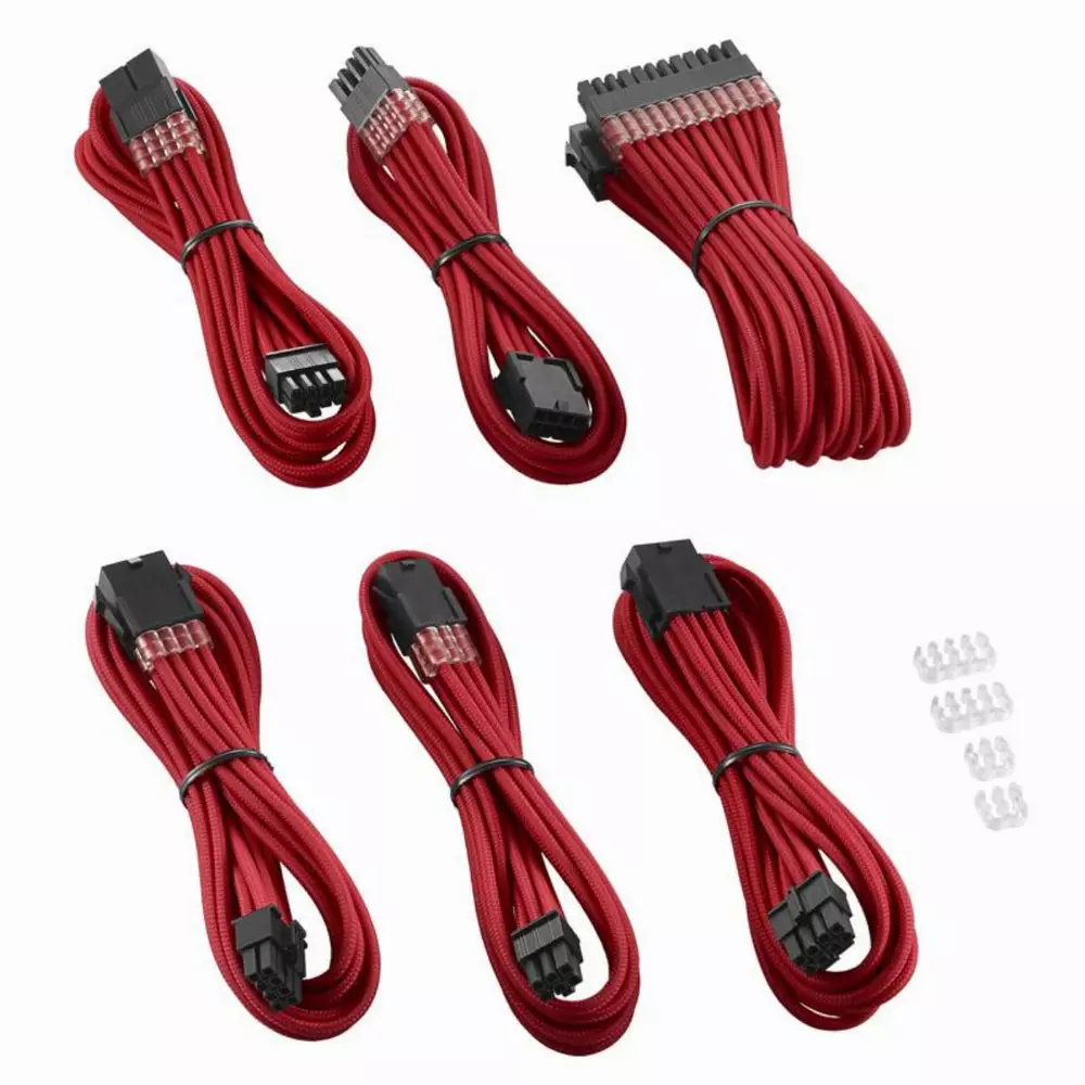 Комплект оплетени кабели CableMod PRO ModMesh Red