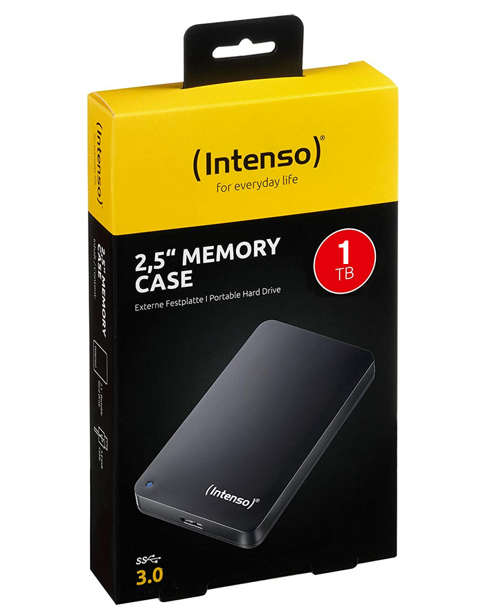 Външен диск HDD Intenso, 2.5", 1TB, USB3.0