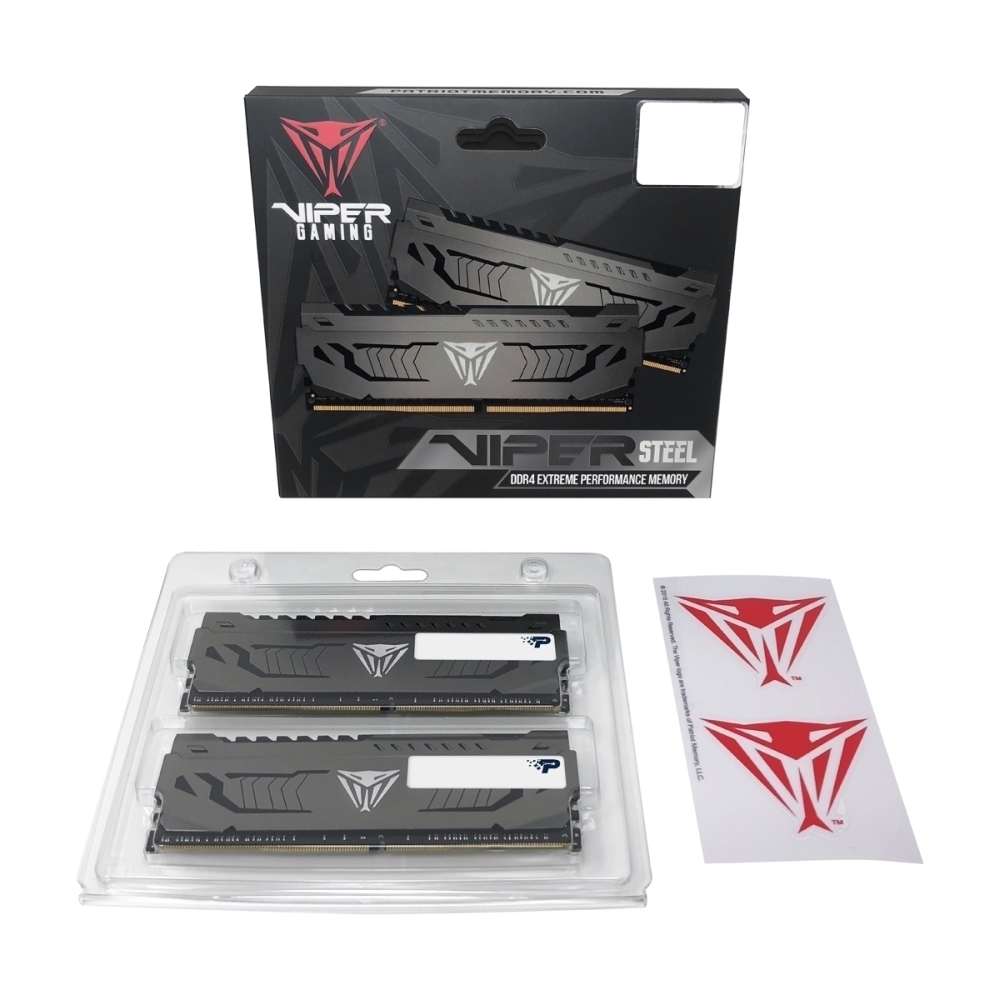 Памет Patriot Viper Steel 16GB (2x8GB) 3600Mhz DDR4 CL18 - PVS416G360C8K