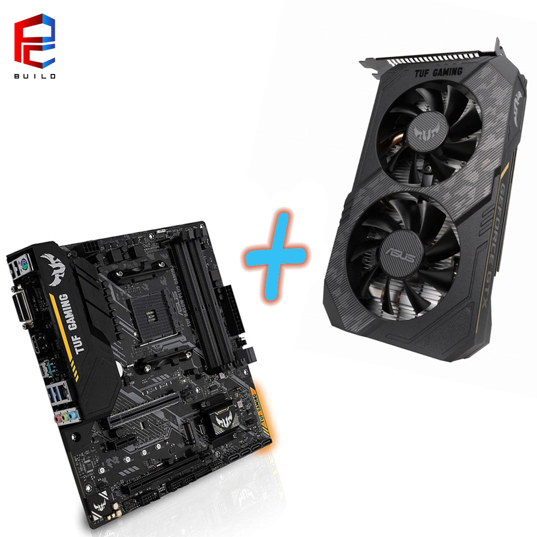 Комбо оферта (ASUS TUF B450M-PLUS GAMING + ASUS GeForce GTX 1650 TUF OC P-GAMING 4GB)