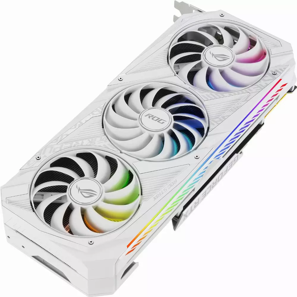 Видео карта ASUS ROG STRIX RTX 3090 White Edition OC 24GB
