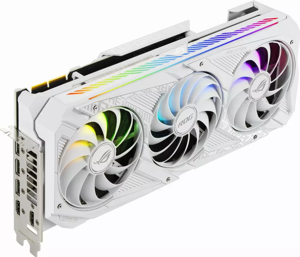 Видео карта ASUS ROG STRIX RTX 3090 White Edition OC 24GB
