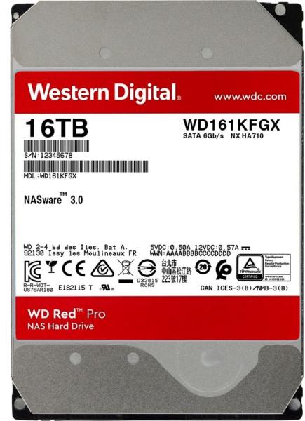 Хард диск WD Red Pro 16TB 3.5" SATA 6 Gb/s 7200 rpm 512MB - WD161KFGX