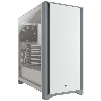 Кутия CORSAIR 4000D Tempered Glass Mid-Tower ATX Case White