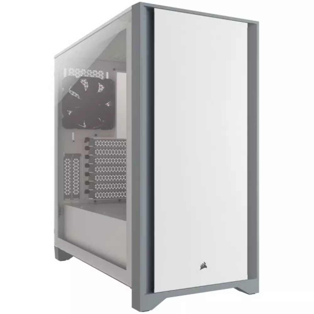 Кутия CORSAIR 4000D Tempered Glass Mid-Tower ATX Case White