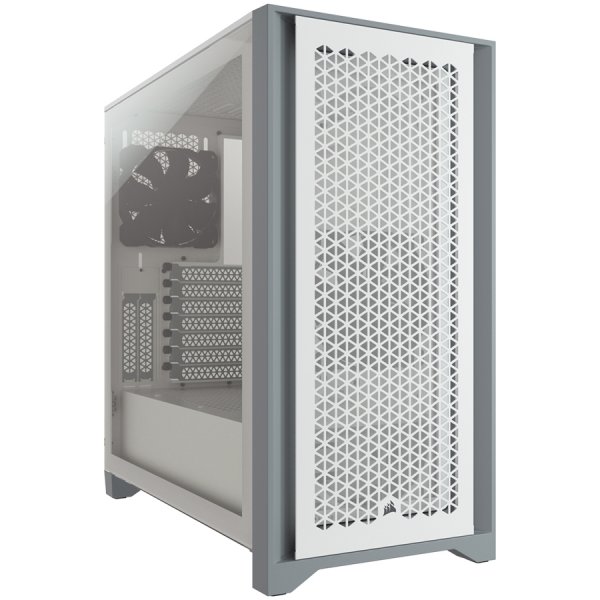 Кутия CORSAIR 4000D Airflow Tempered Glass Mid-Tower ATX Case White