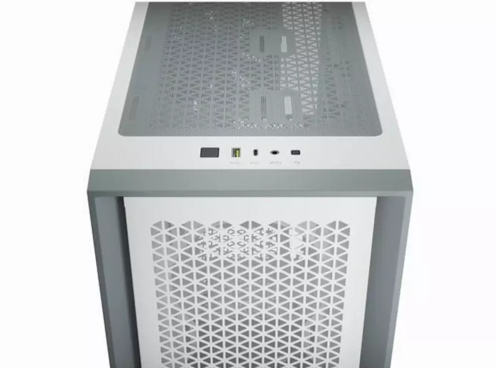 Кутия CORSAIR 4000D Airflow Tempered Glass Mid-Tower ATX Case White
