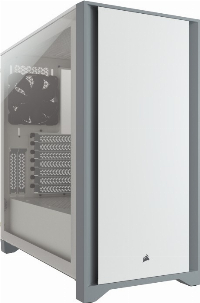 Кутия CORSAIR 4000D Tempered Glass Mid-Tower ATX Case White