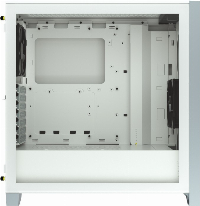 Кутия CORSAIR 4000D Tempered Glass Mid-Tower ATX Case White